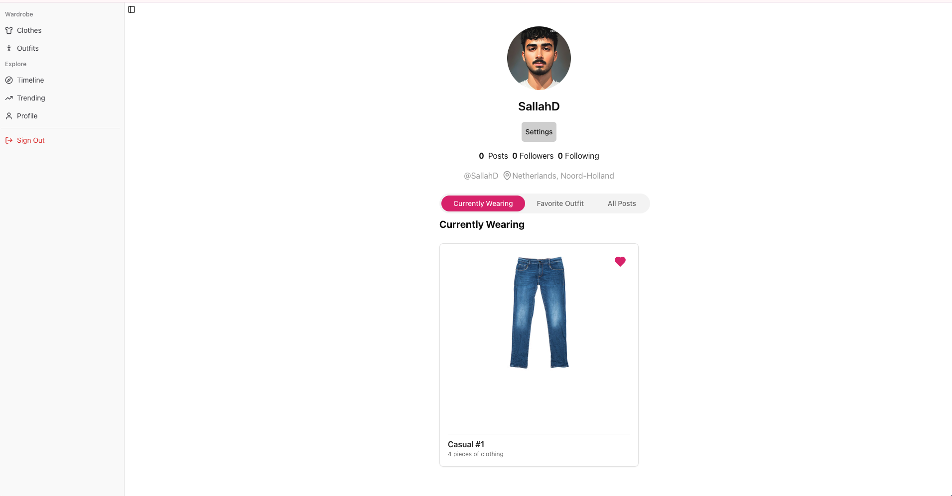 Profile Page